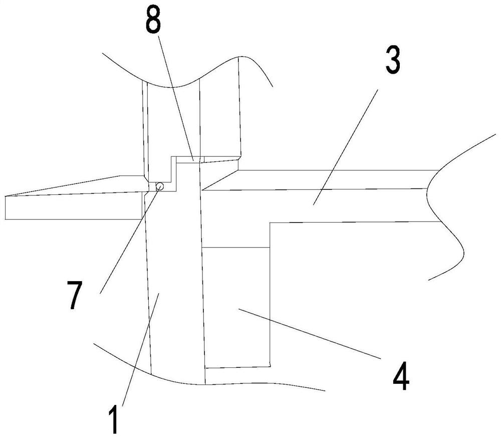 Building crack splicing structure and joint construction method thereof