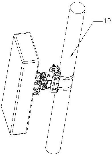 A 5g single fulcrum antenna bracket