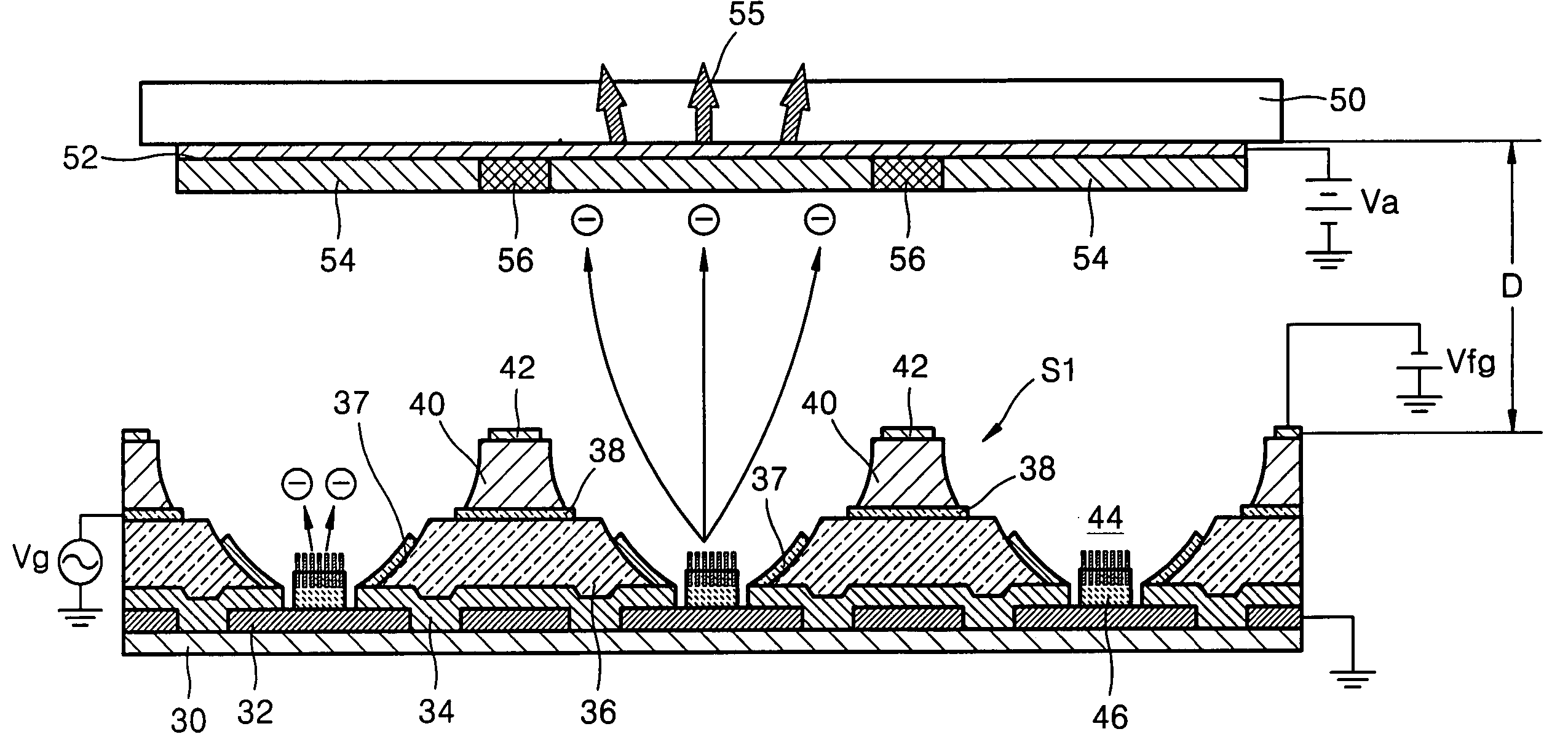 Field emission device, display adopting the same and method of manufacturing the same