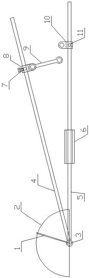 A device for detecting the angle deviation of each positioning hole of a passenger car