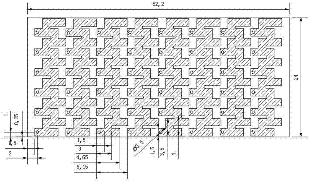 Electromagnetic soft surface structure and construction method thereof