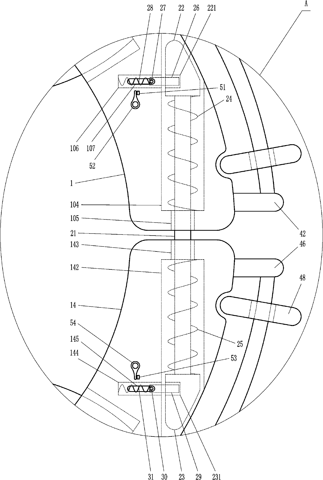 Patient leg massager for medical treatment