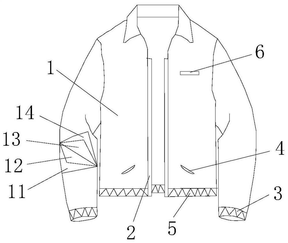 Anti-electromagnetic radiation clothing for absorbing waves