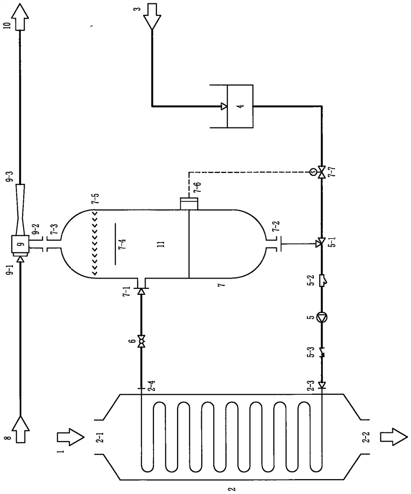 Steam heat pump for heat fluid regenerative flash evaporation circulation