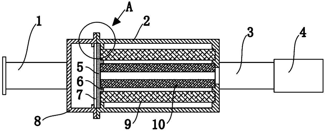 Device capable of improving energy conservation and emission reduction effect of new-energy automobile engine