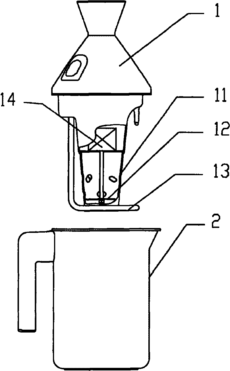 Quick pulping method of soymilk maker