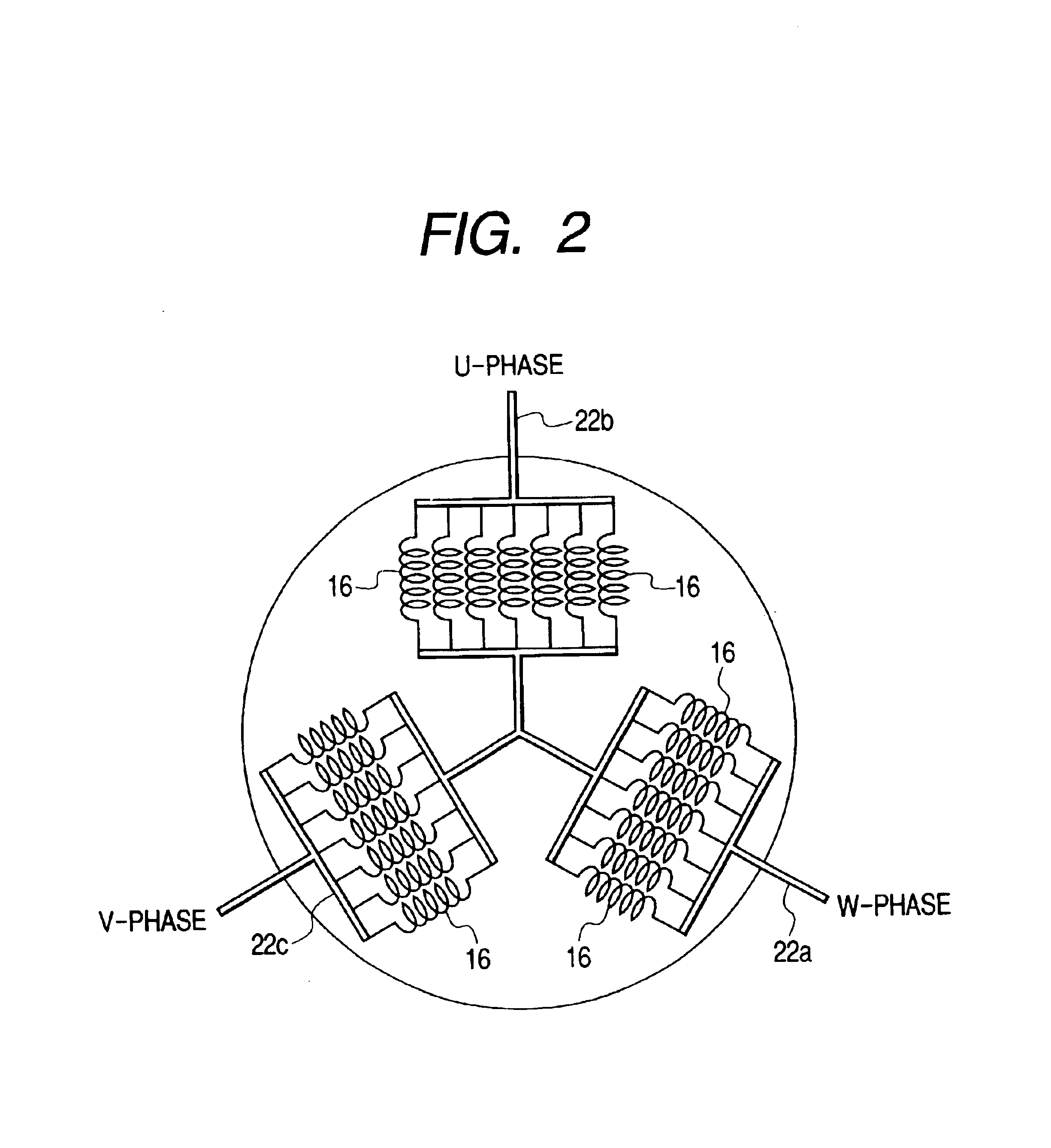 Thin brushless motor having resin-insulated concentric ring-shaped bus bars