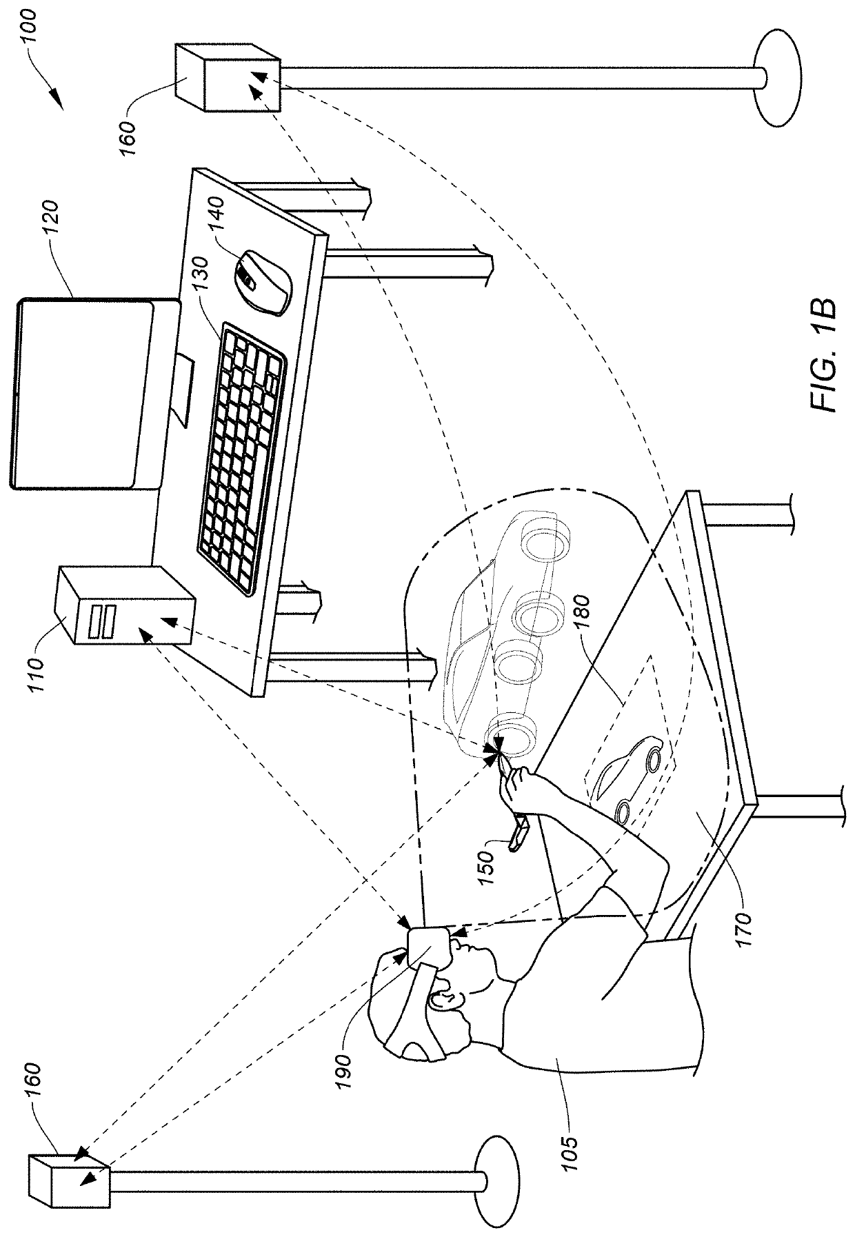 Systems, devices, and methods for physical surface tracking with a stylus device in an AR/VR environment