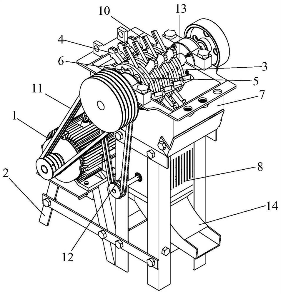 Straw crushing method