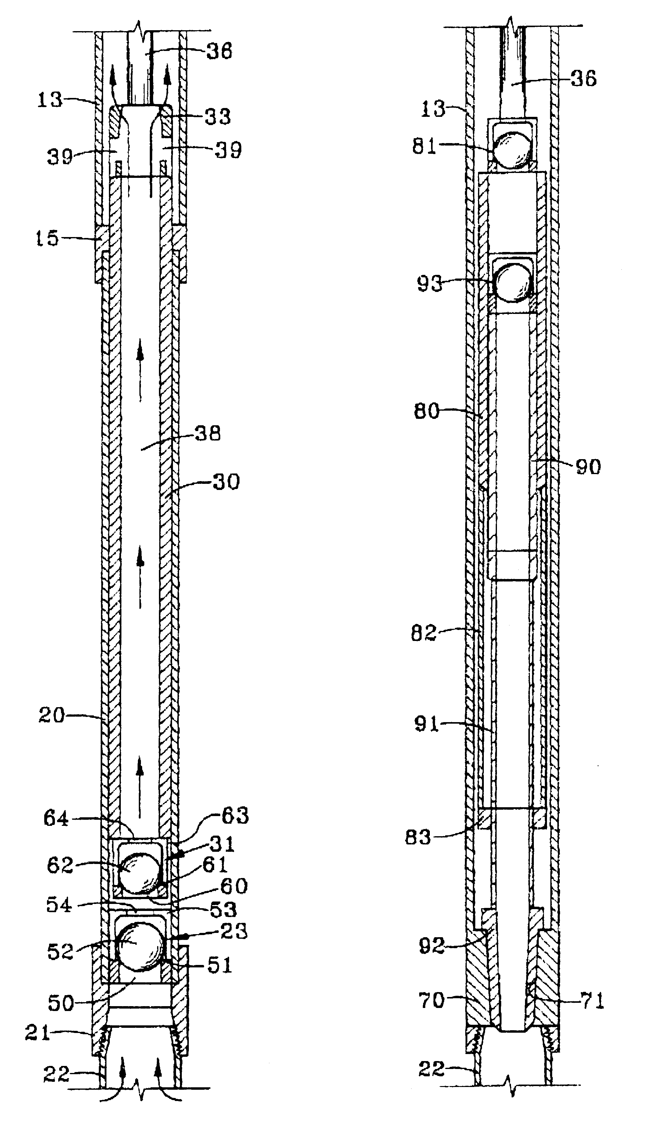 Downstroke sucker rod pump and method of use