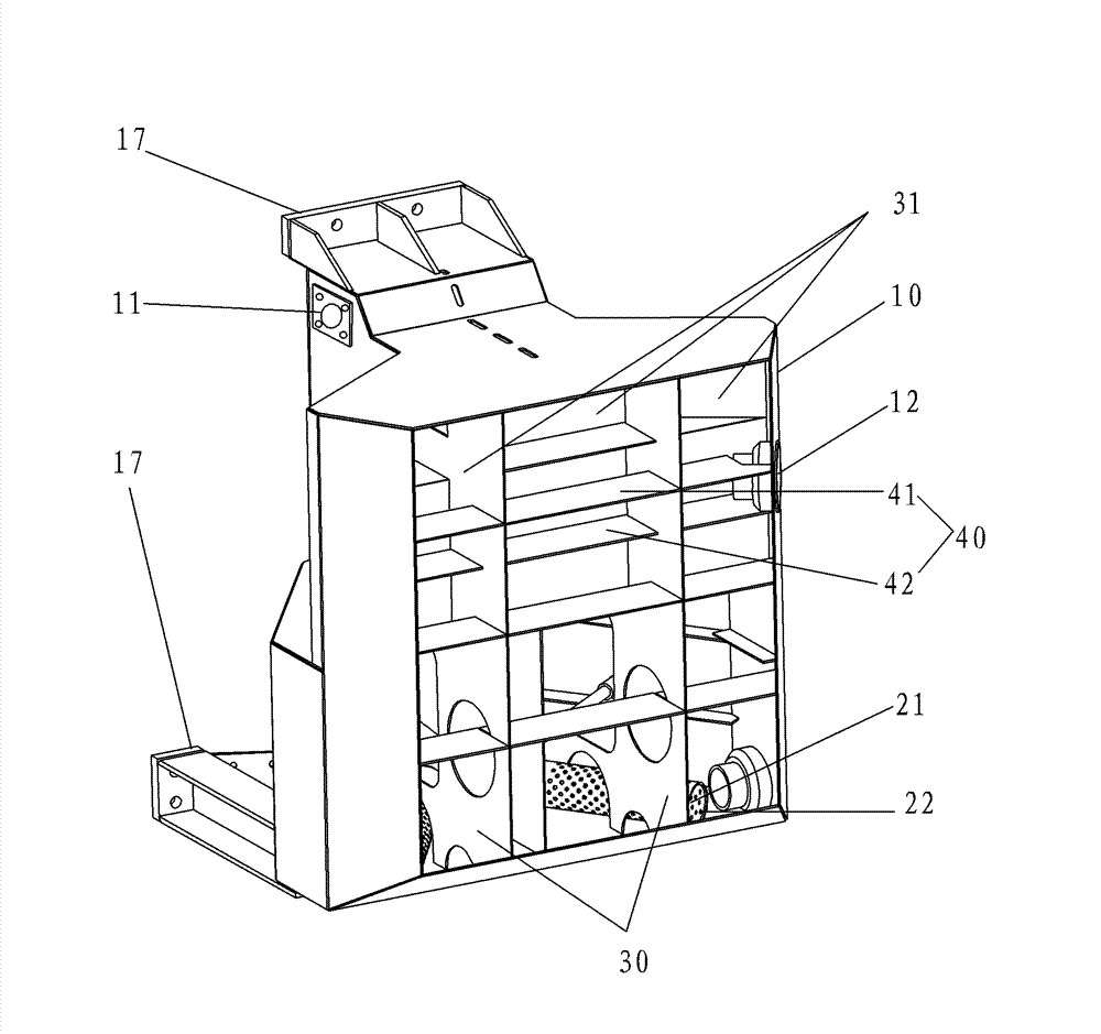 Waste gas treatment box of mining anti-explosion diesel engine