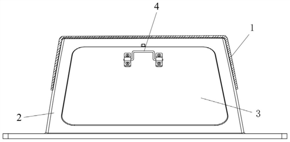 Forming method and forming tooling of a composite material c-shaped beam