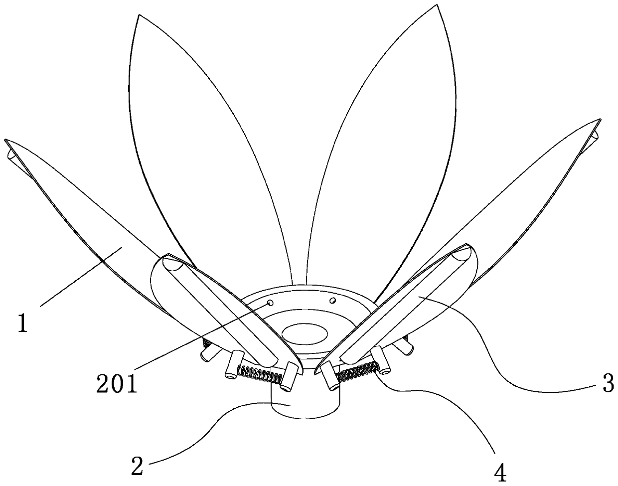 Bistable flexible machine gripper provided with bionic petal structure and manufacturing method of bistable flexible machine gripper
