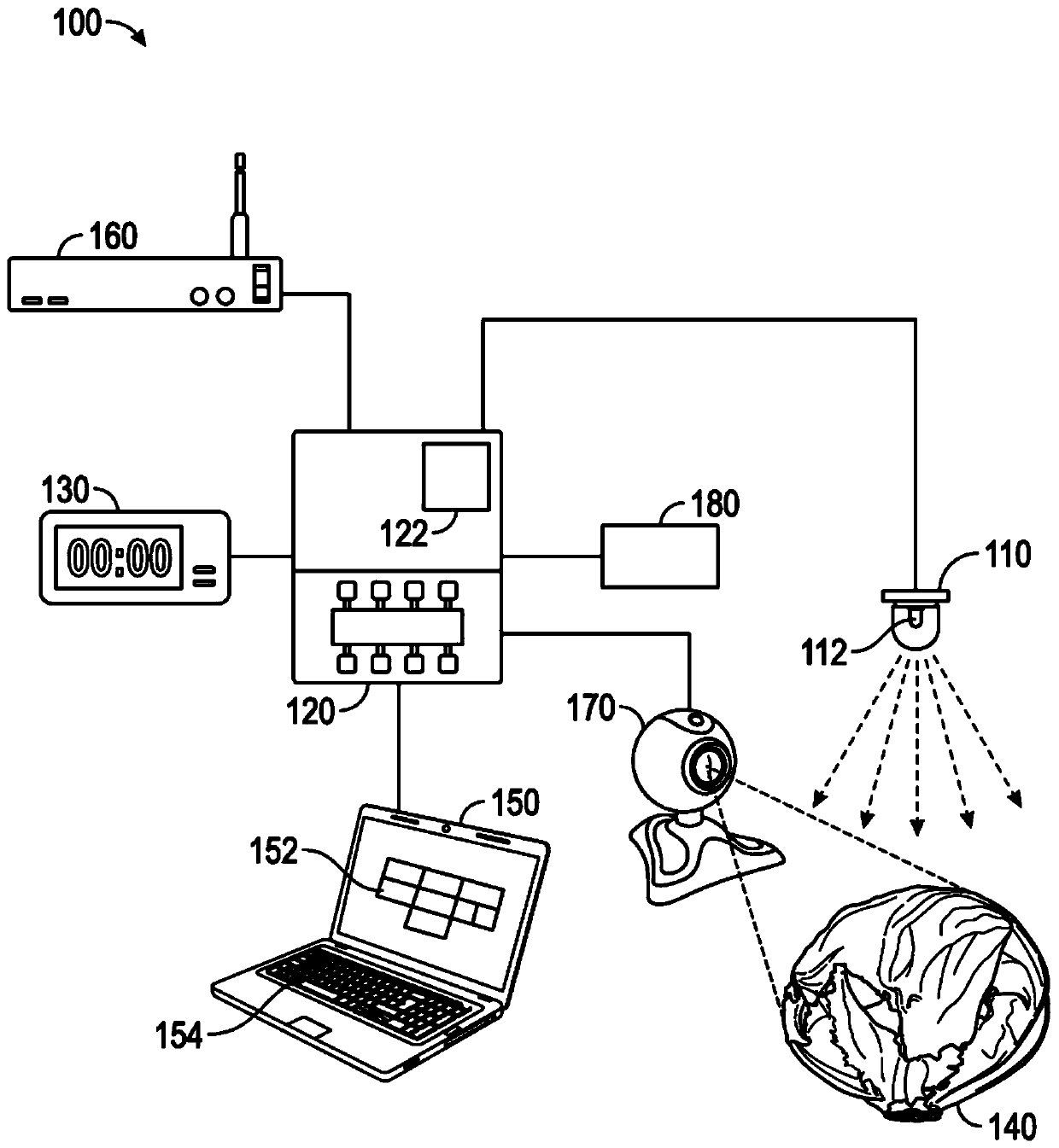 Lighting system for agricultural products