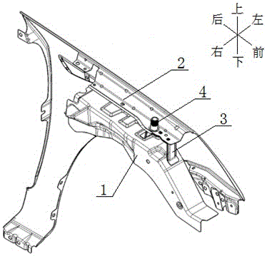 Fender mounting structure