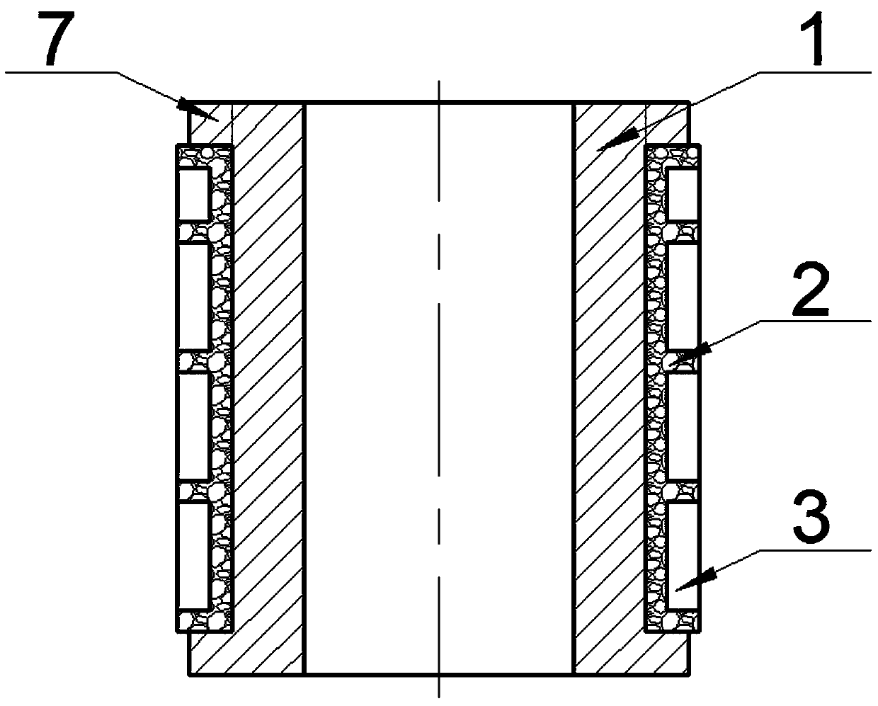 Manufacturing method of movable ring of radially straightened sliding bearing