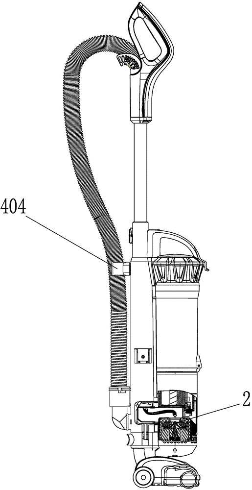 Chargeable stick type dust collector and machine body structure applied to same