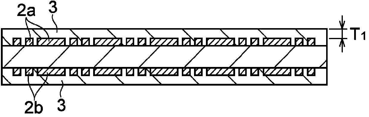 Structure containing conductor circuit, method for manufacturing same, and heat-curable resin composition