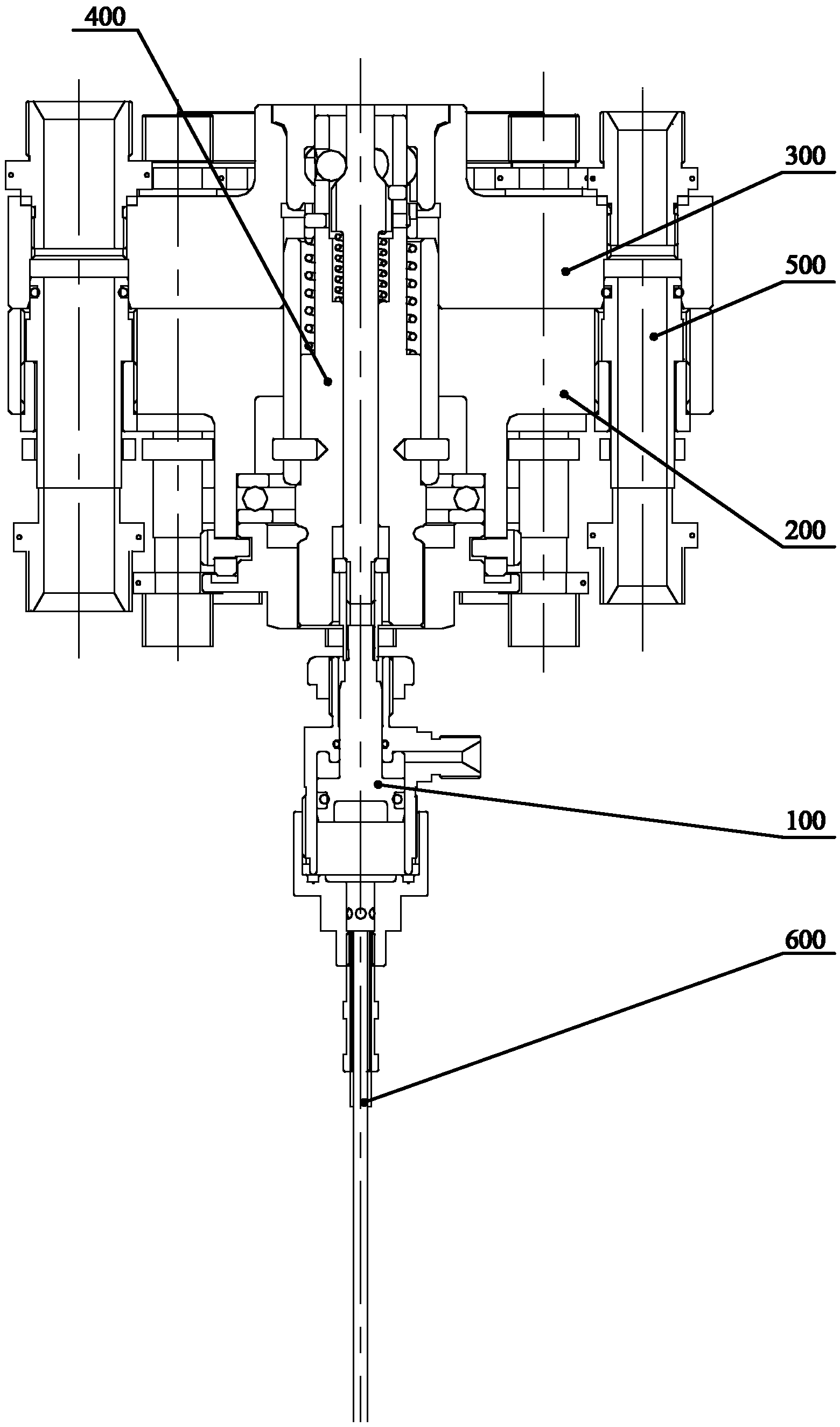 Air path inserting-pulling combined connector