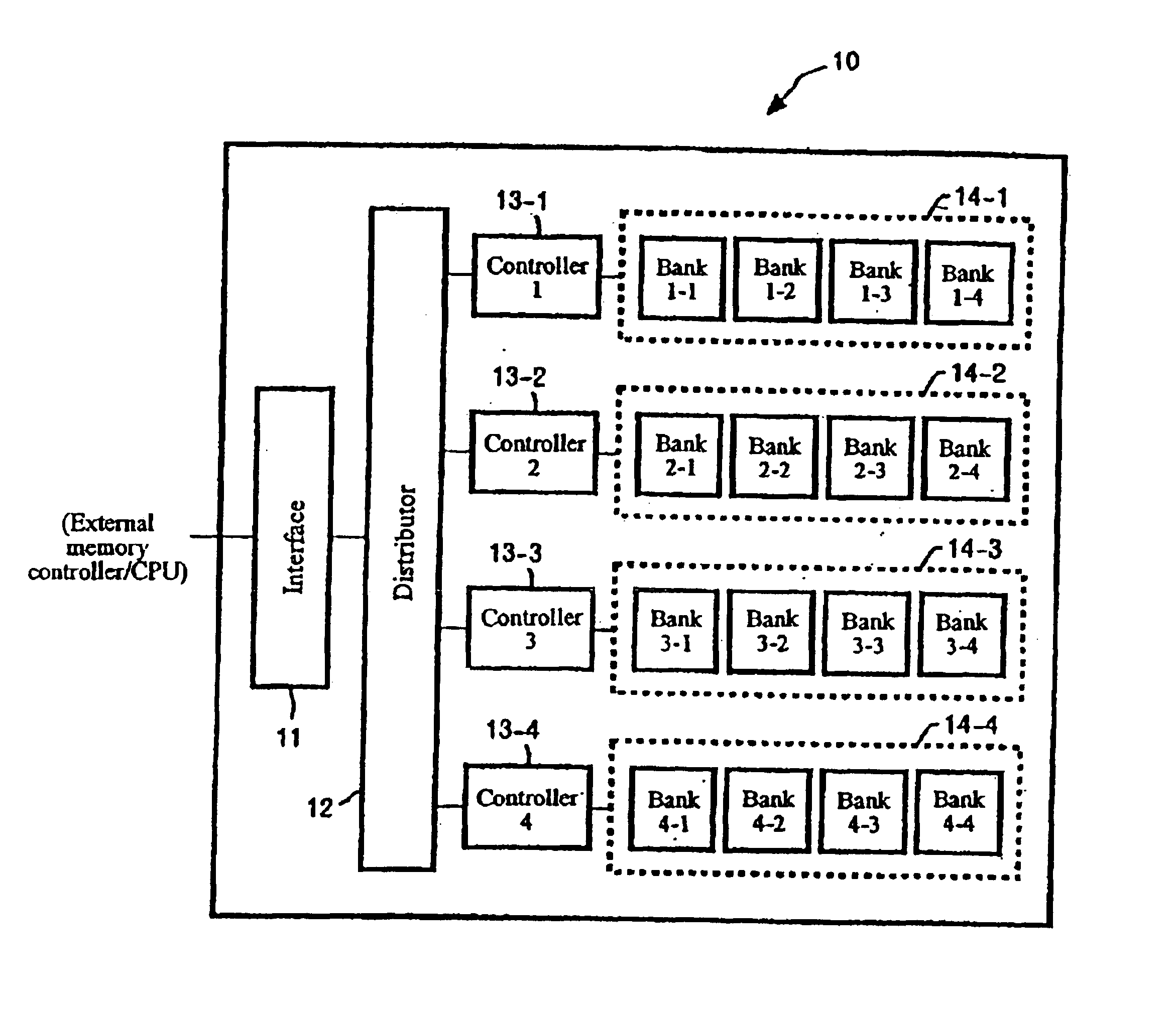 Search memory, memory search controller, and memory search method