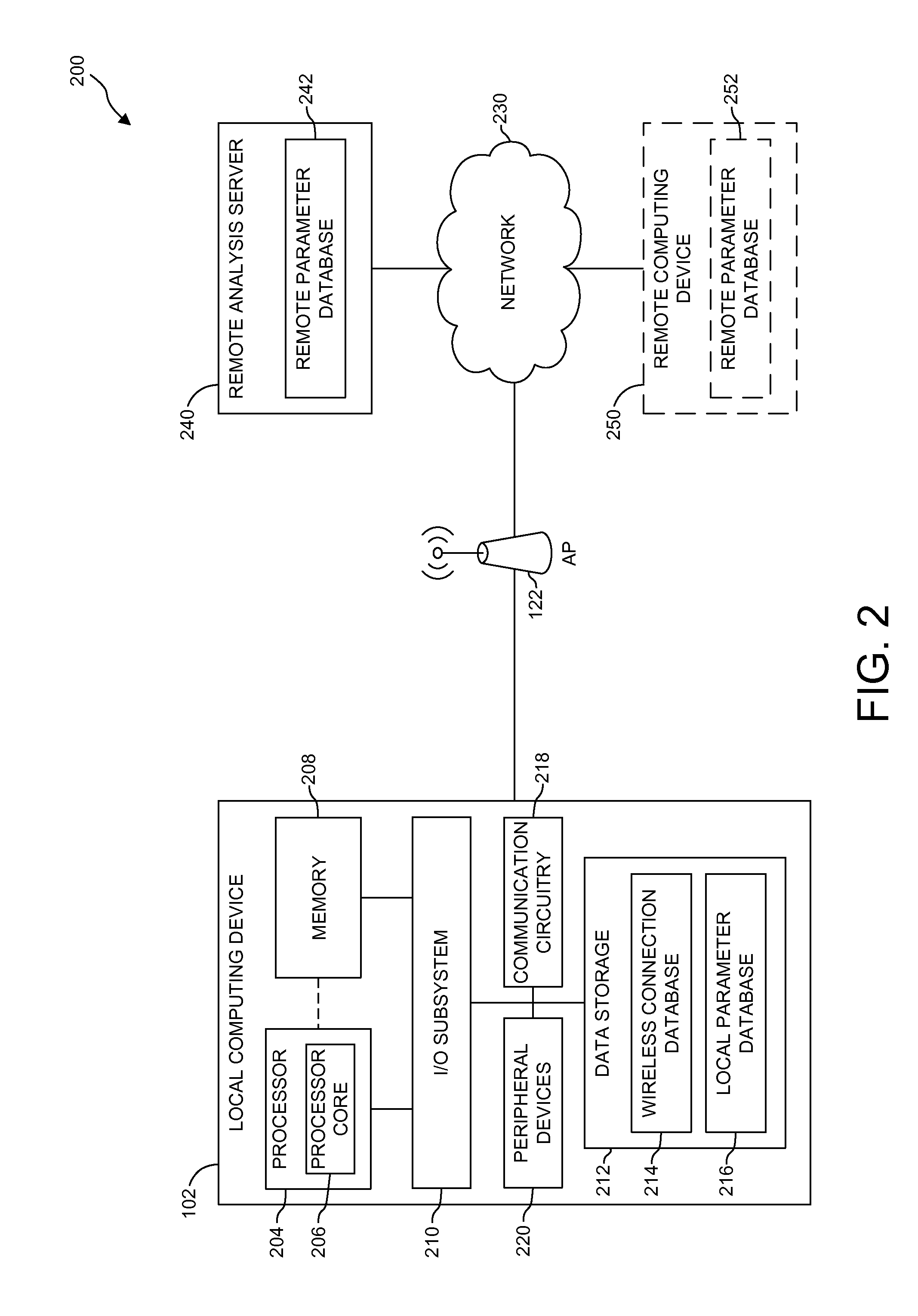 Mixed off-site/on-site prediction computation for reducing wireless reconnection time of a computing device
