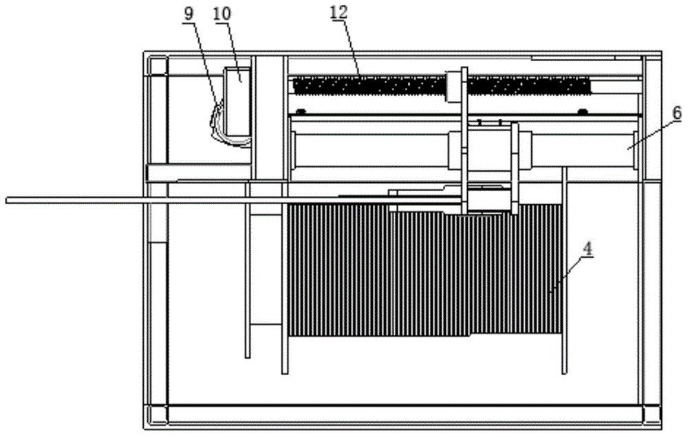 Intelligent electrically-driven cable arranging device of marine winch
