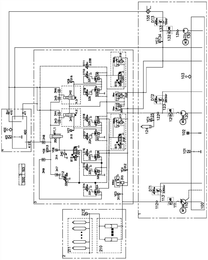 Continuous pressurization system with adjustable pressurization rate and control method thereof