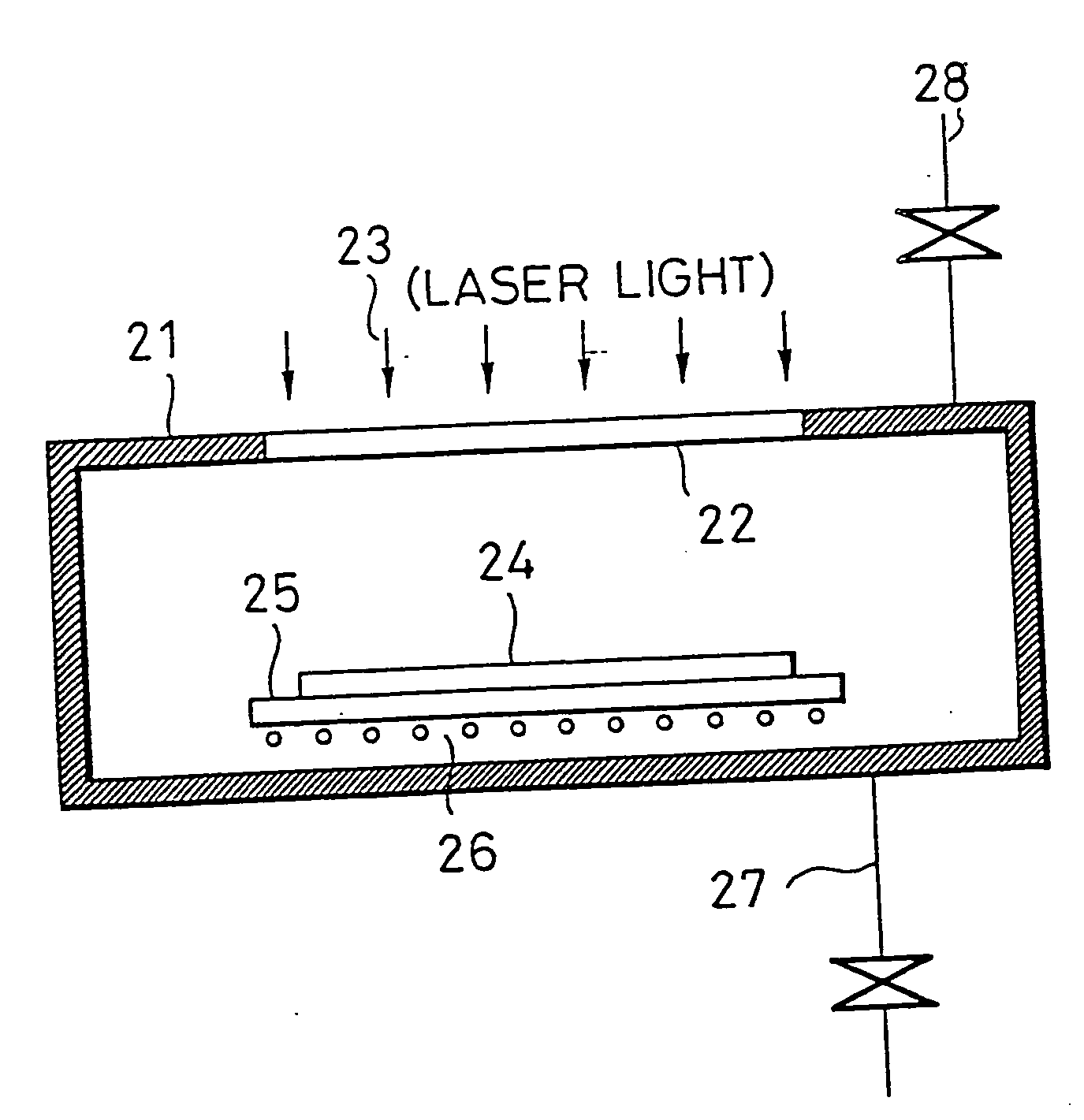 Process for laser processing and apparatus for use in the same