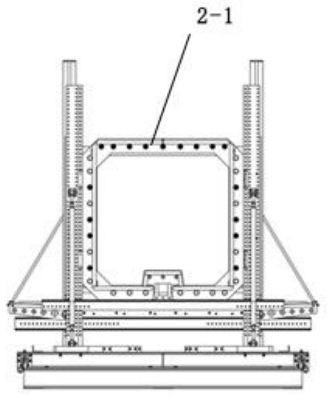 Bridge stand column support-free construction method