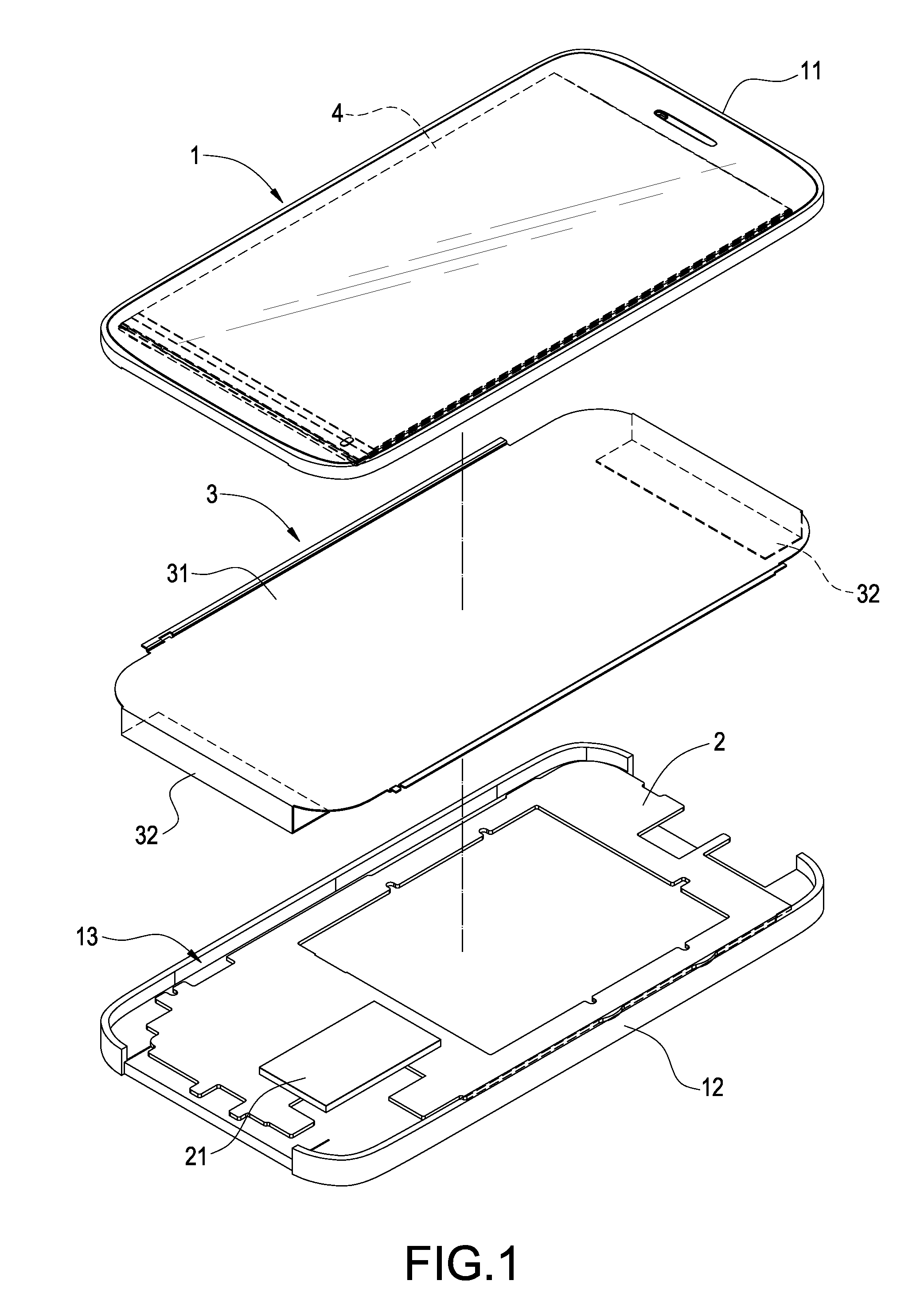 Portable electronic device with exposed heat dissipating mechanism