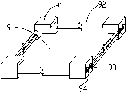 Combined battery cell bracket structure