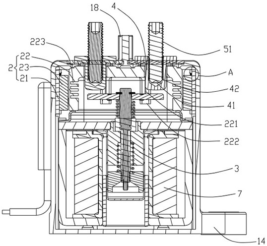 Conveniently-assembled lead-type electromagnetic relay