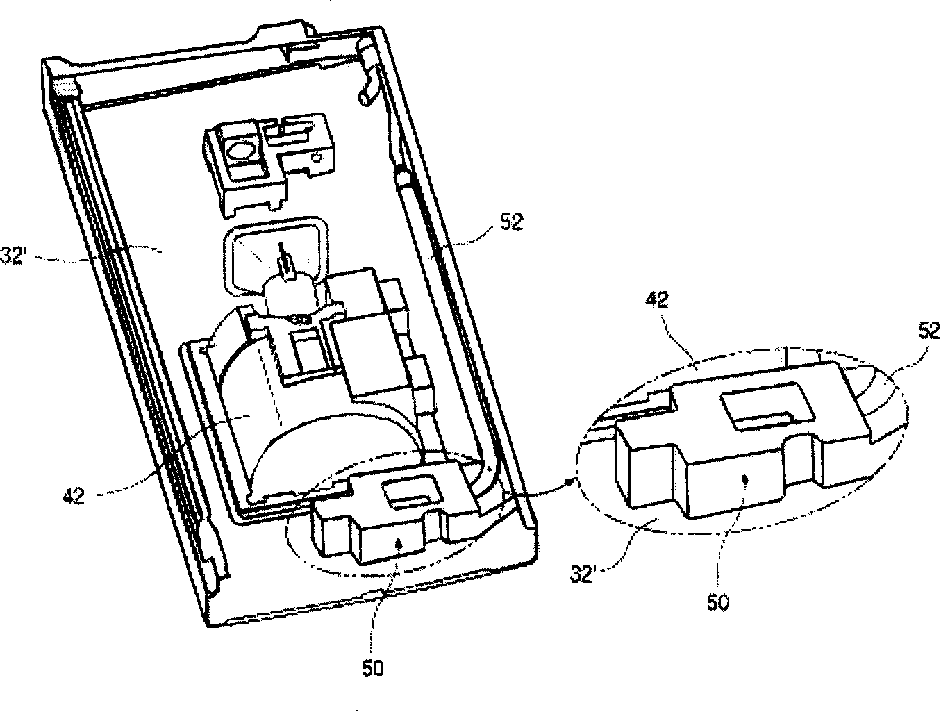 Pipe guiding arrangement structure of refrigerator door