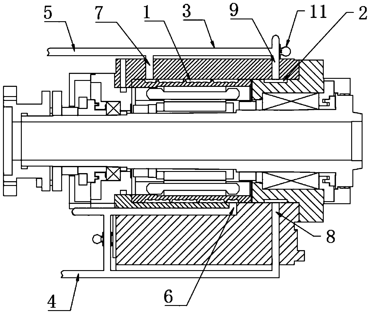 Cooling system, electric spindle and numerical control machine tool