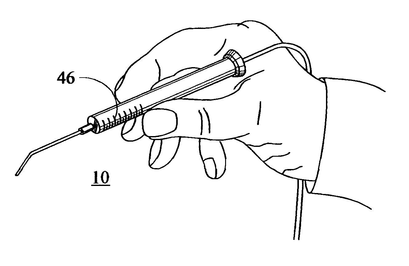 Method using handheld apparatus for delivery of particulate matter