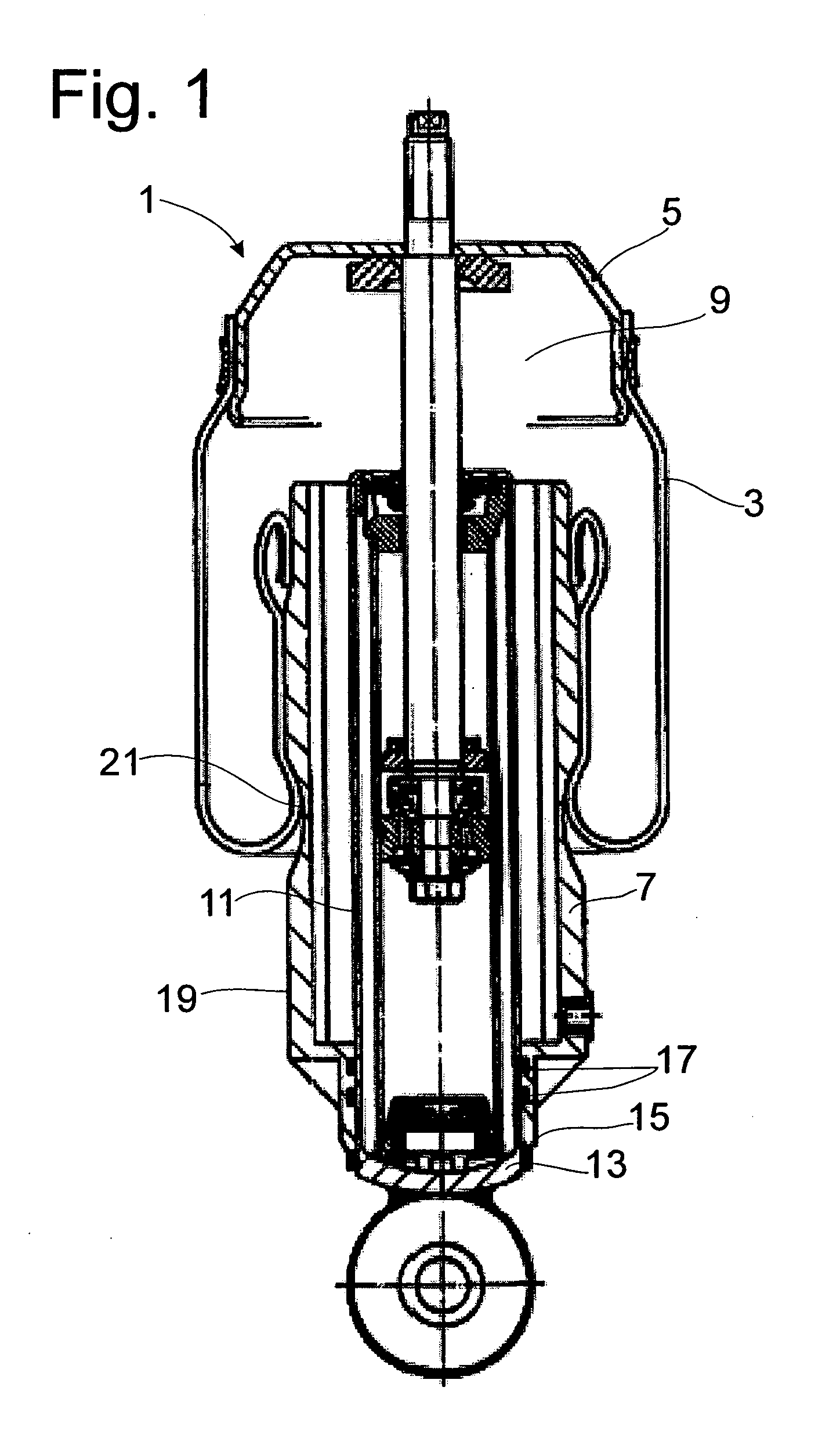 Roll-down tube for a pneumatic spring