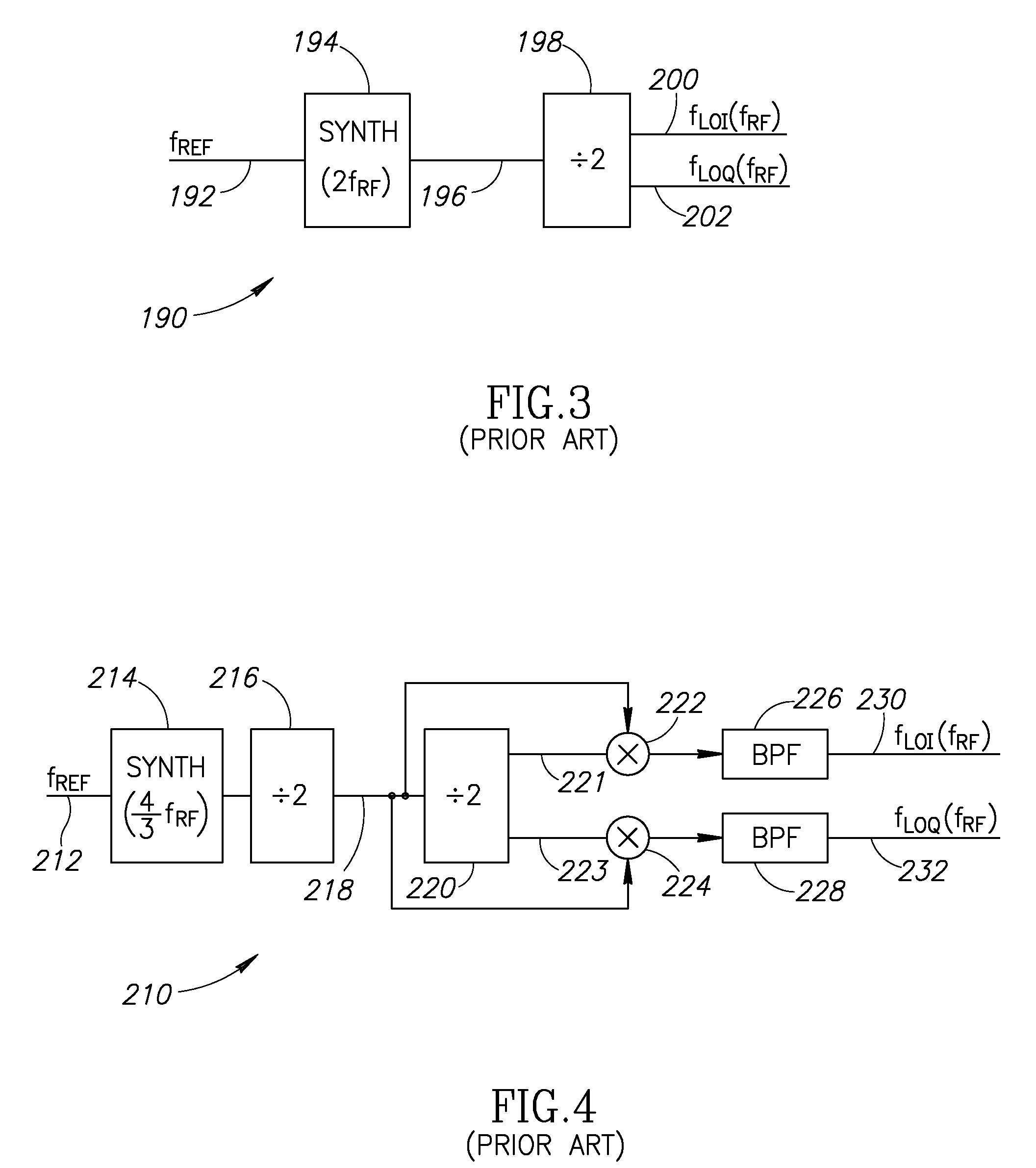 Local oscillator with non-harmonic ratio between oscillator and RF frequencies using pulse generation and selection