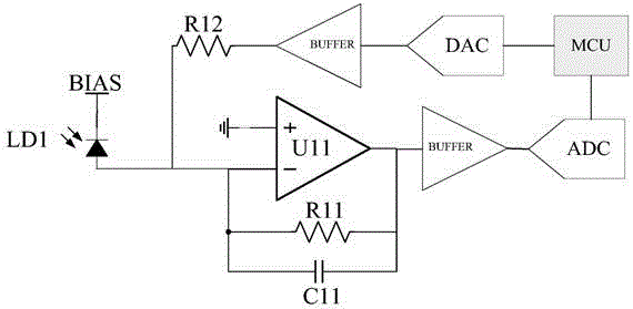 Photodiode circuit and laser ranging system based on background noise cancellation