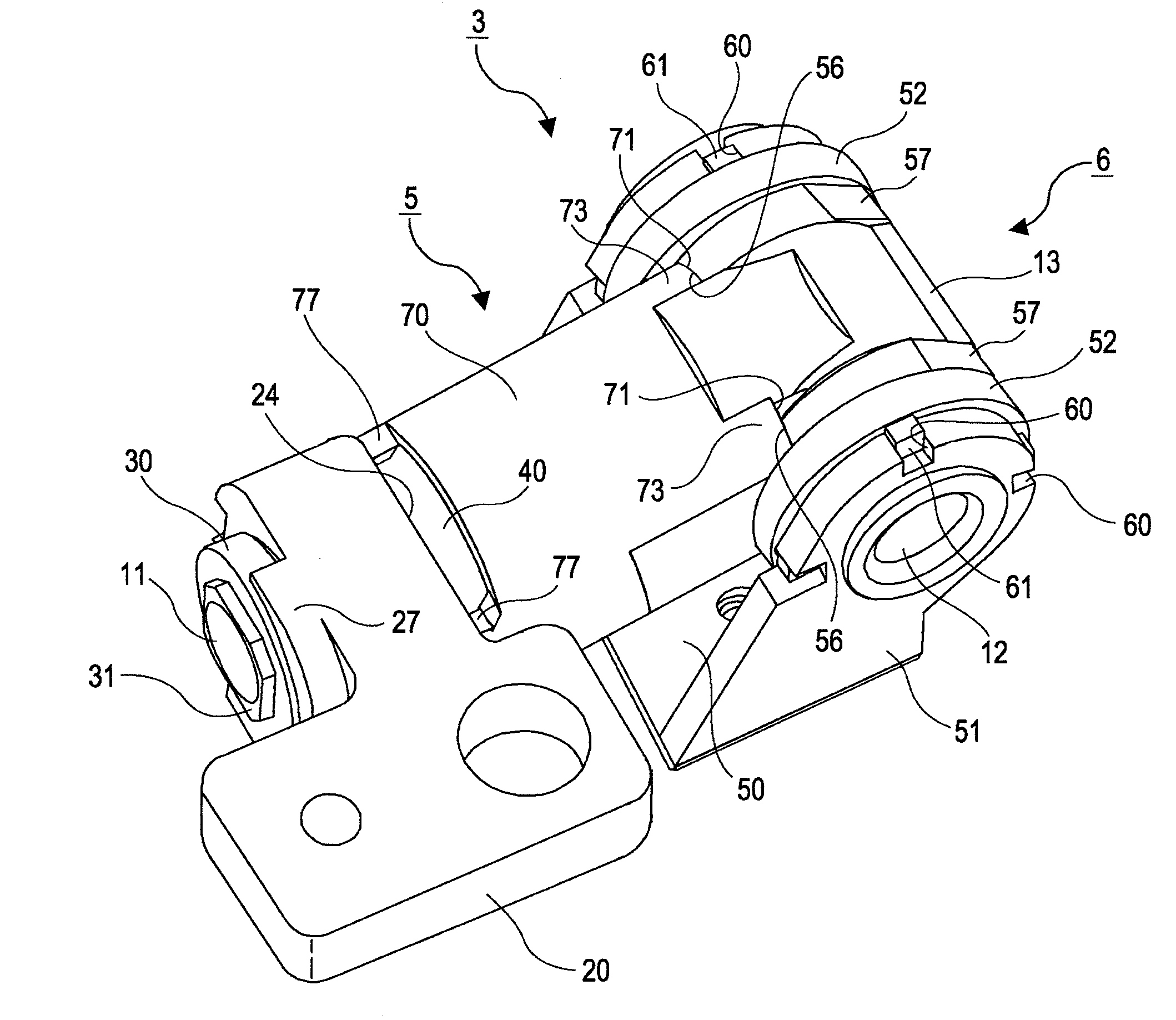 Biaxial hinge device and portable terminal device