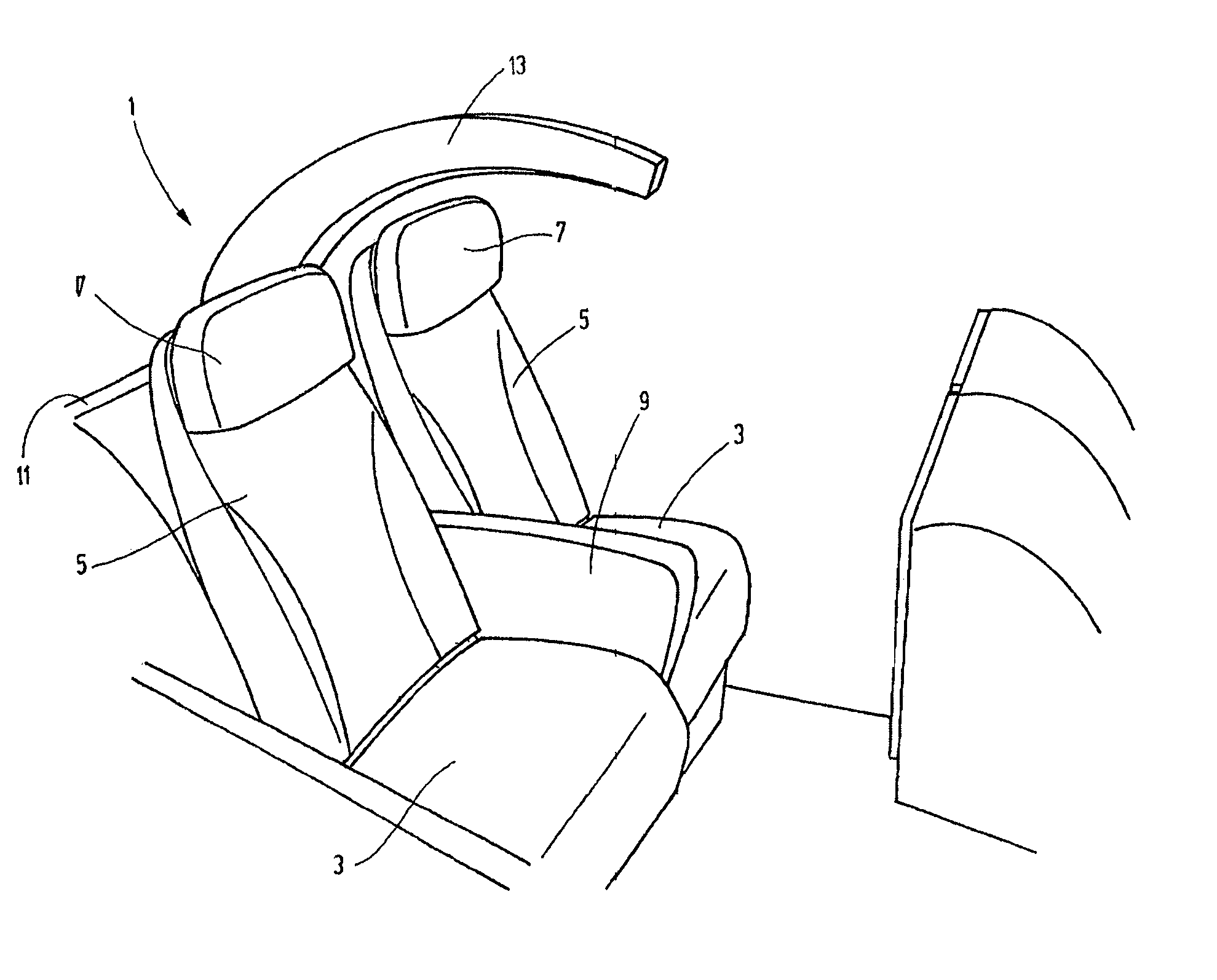 Vehicle seat system, especially for aircraft