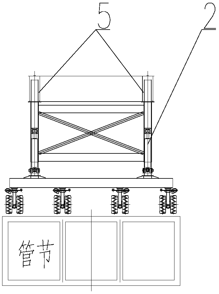 Underground pipe gallery pipe section assembly equipment and construction method