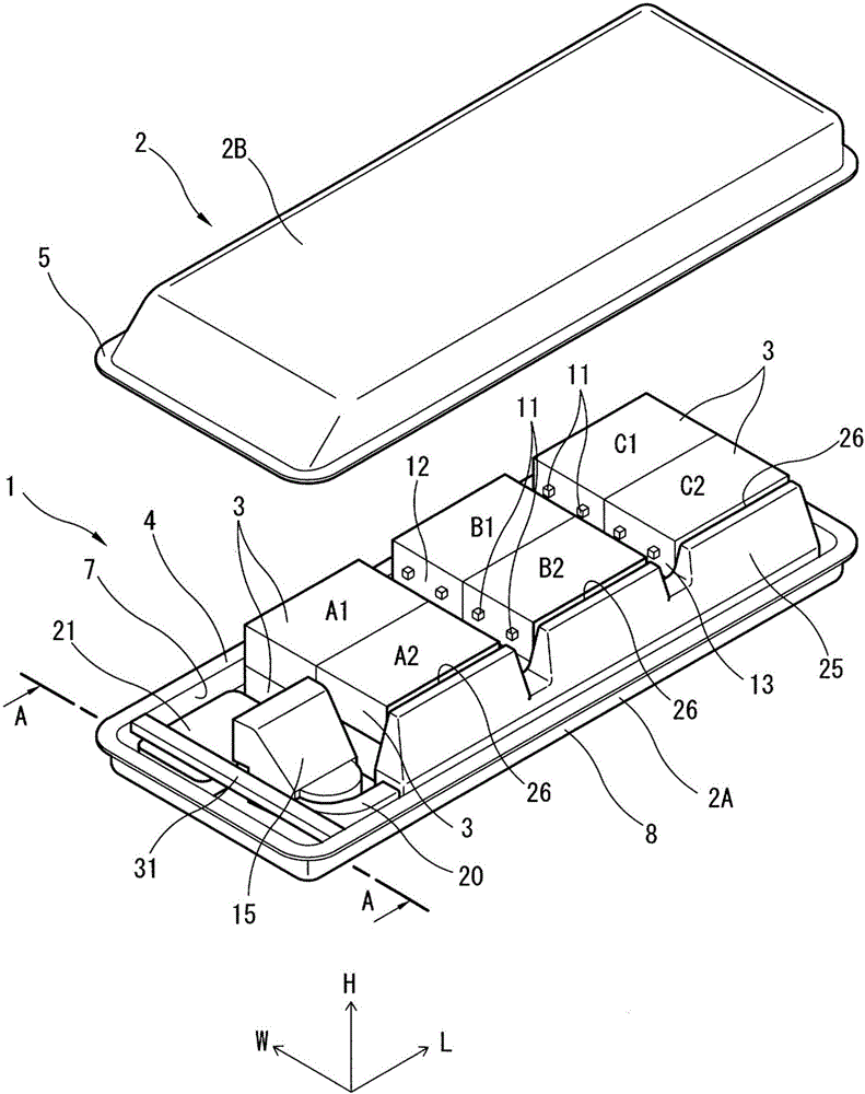 Battery pack for vehicle