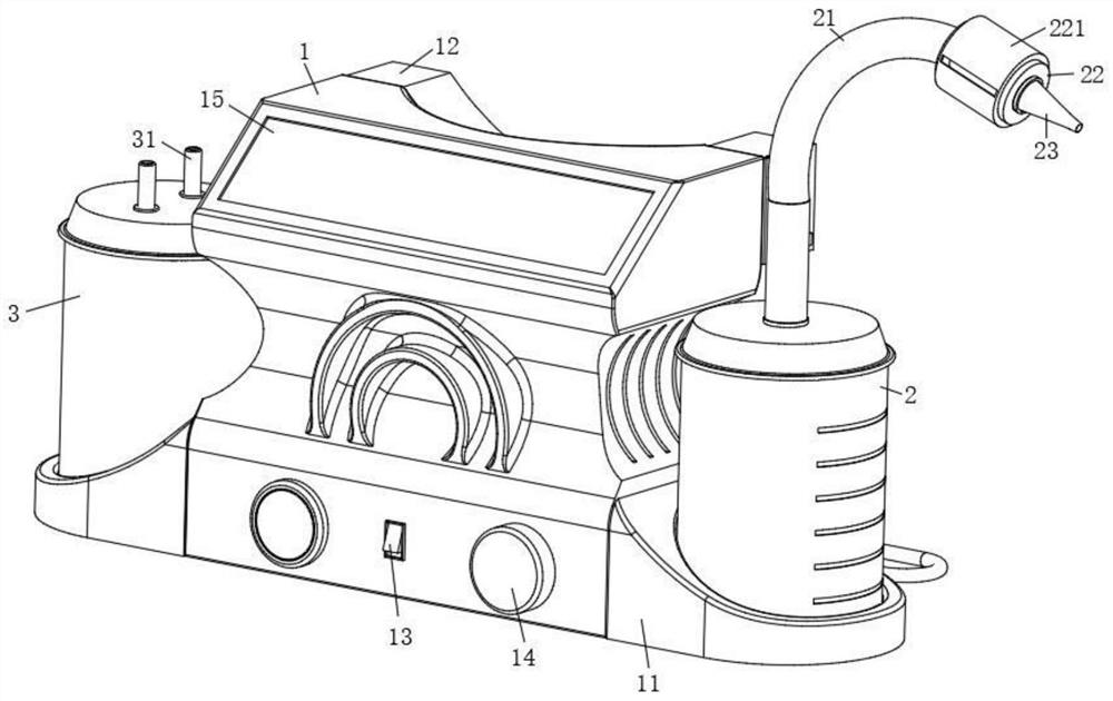 Intelligent oral and nasal cavity cleaning device for pediatric nursing