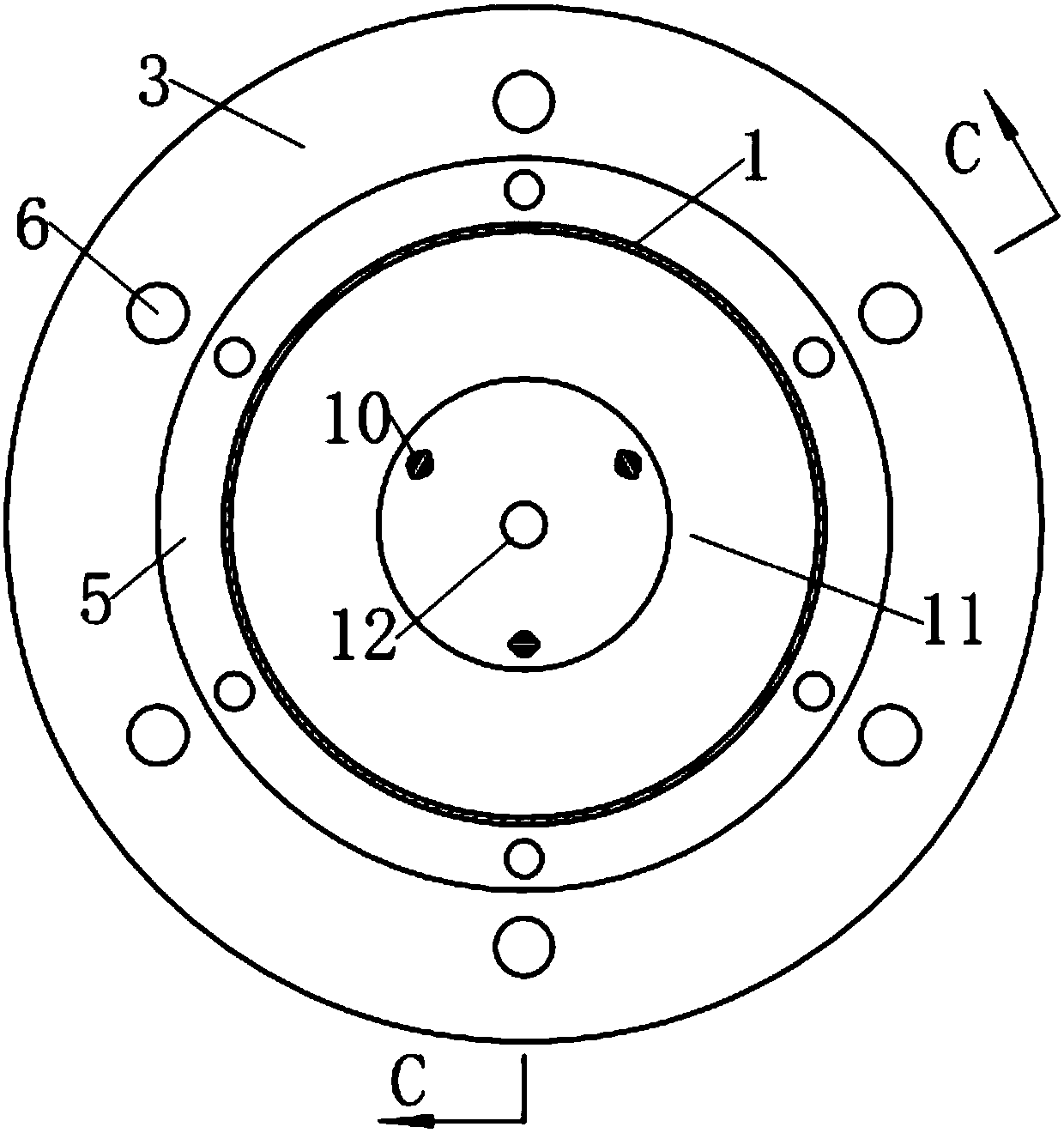 A counter-pressure disc spring damper with adjustable initial stiffness