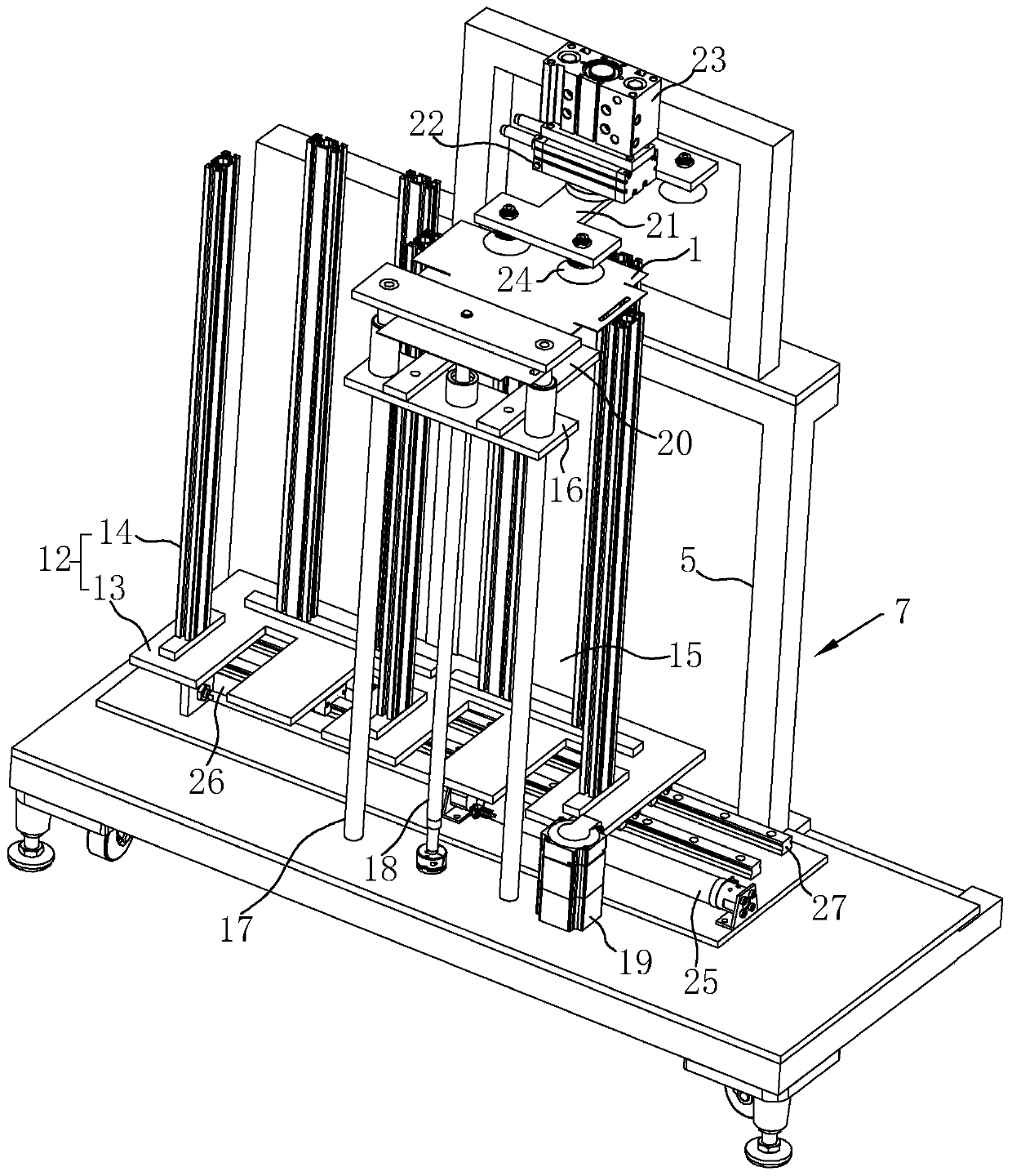 Automatic gluing and buckling equipment