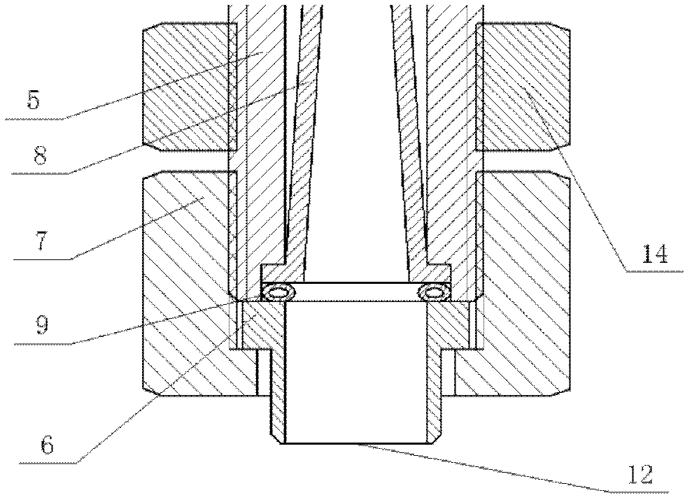 Circulating accelerating pipe used in annular fluidized bed reactor