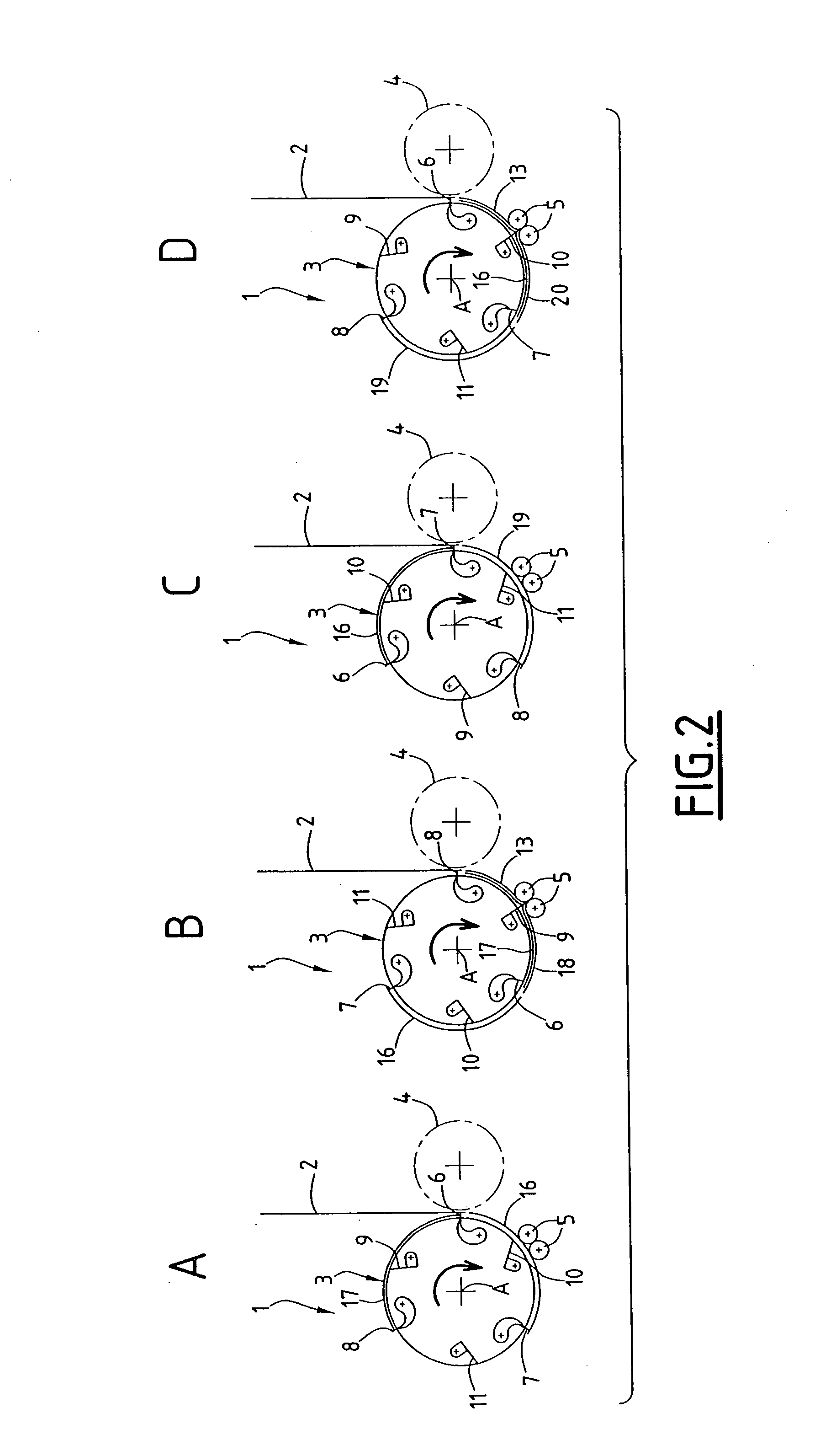 Folder having a retractable covering cam for changing operating mode