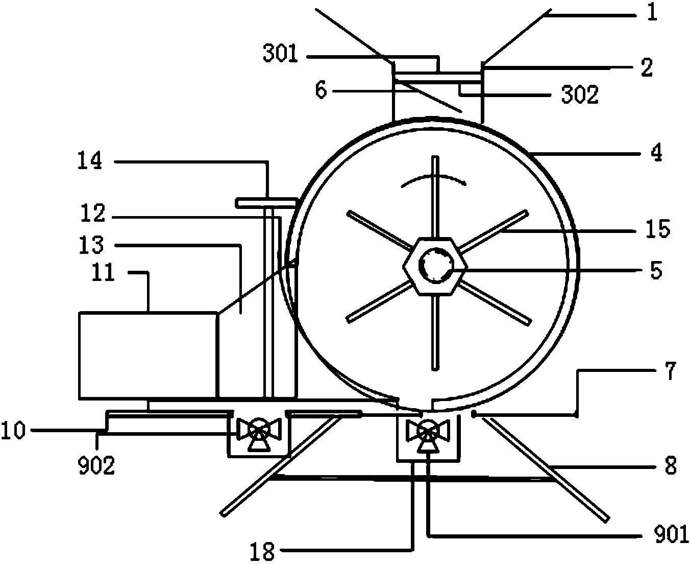 Device and method for improving removal rate of offshore algae bloom by utilizing modified clay powder