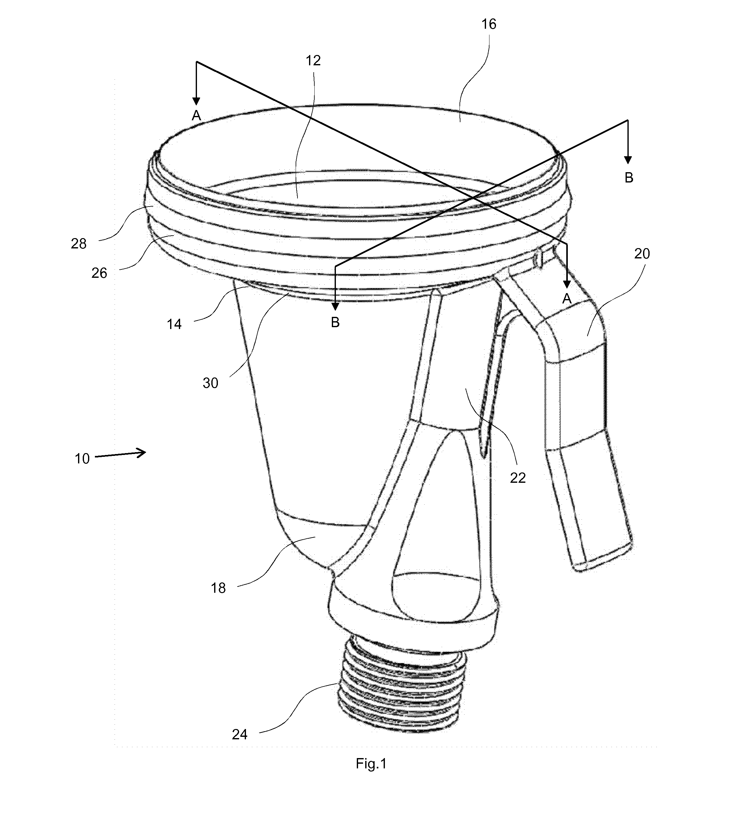 Teat application device