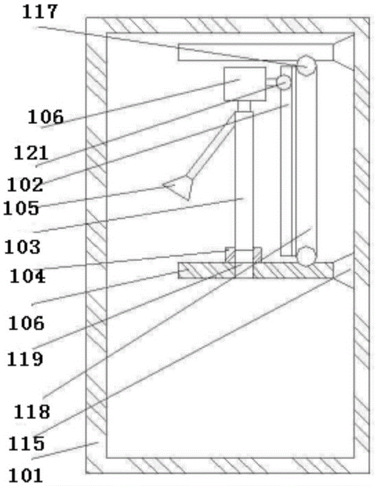 Particle-purifying type covered wire optical cable connector box with simple structure